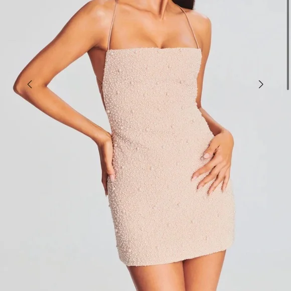 Retrofete mini pearl dress with tags SMALL - Picture 2 of 6